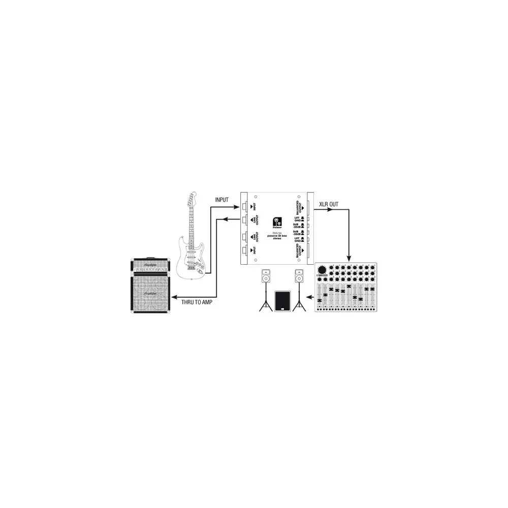 Caja Directa Activa Profesional Stereo Palmer AN04