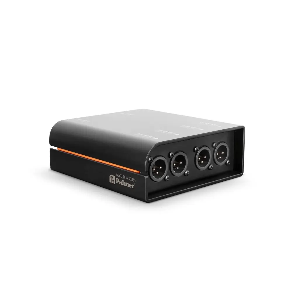 Caja Ethercon 4 Canales XLR Macho Palmer AOCBXLRM