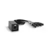 Caja Ethercon con 4 cables Canales XLR Hembra Palmer AOCLXLRF