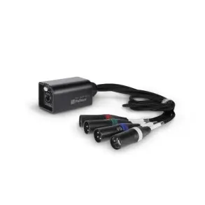Caja Ethercon con 4 cables Canales XLR Macho Palmer AOCLXLRM