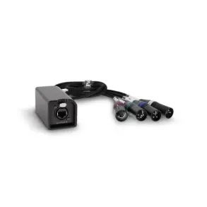 Caja Ethercon con 4 cables Canales XLR Macho Palmer AOCLXLRM