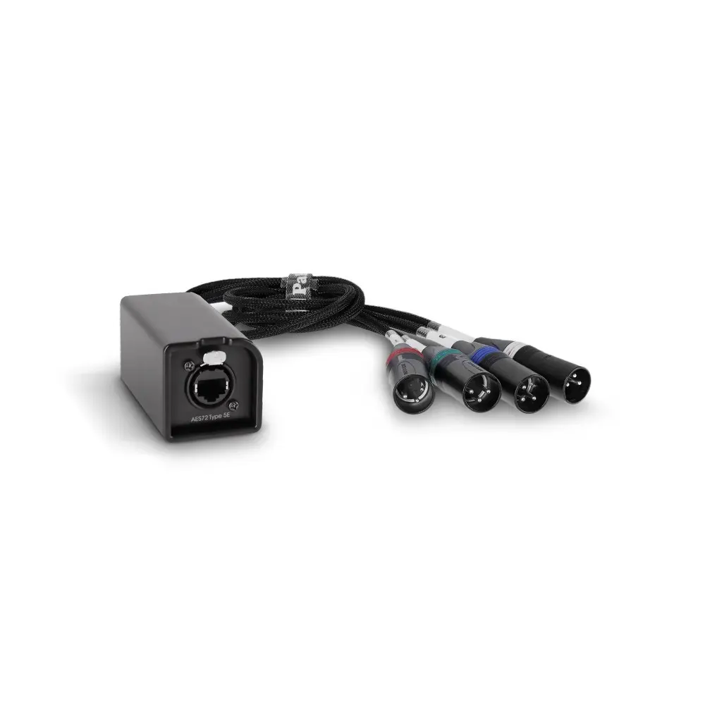 Caja Ethercon con 4 cables Canales XLR Macho Palmer AOCLXLRM