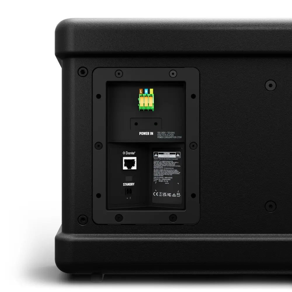 Subwoofer de Instalacion 8" Activo de 190W con Dante Exterior Ld Systems DQORSUB8D