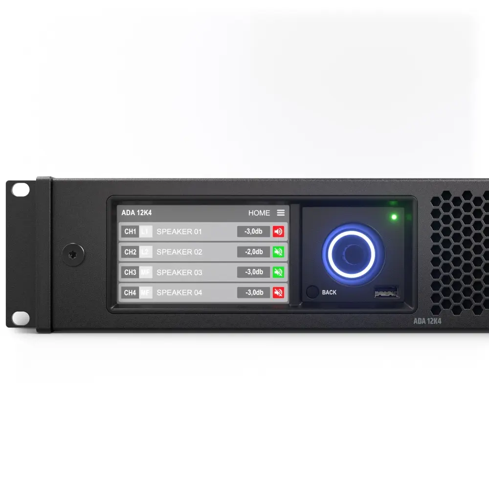 Potencia 4 Canales 2700W 4 ohms Procesador Digital Ld Systems ADA12K4