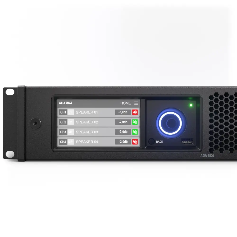 Potencia 4 Canales 2000W 4 ohms Procesador Digital Ld Systems ADA8K4