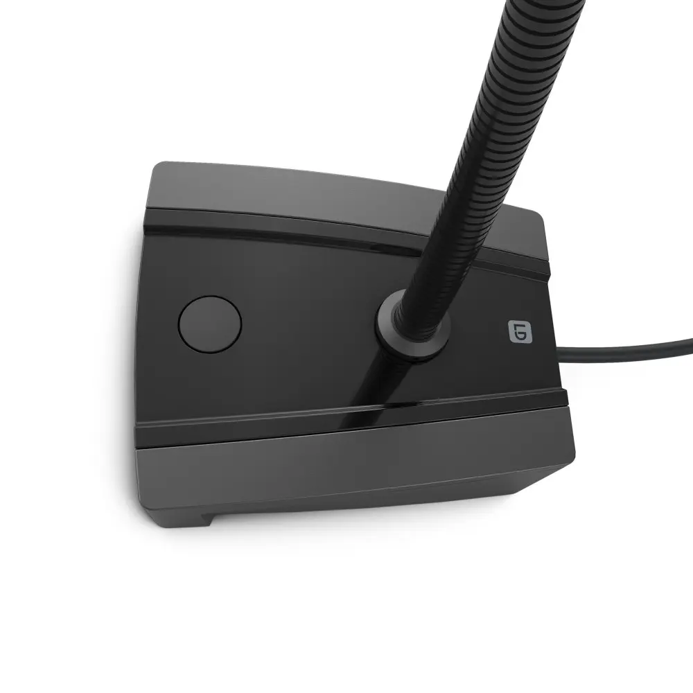 Microfono Cuello de Gazo con Base y Pulsador configurable Ld Systems PAM