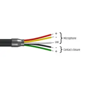 Microfono Cuello de Gazo con Base y Pulsador configurable Ld Systems PAM