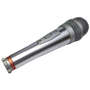 Micrófono Ross Dinámico Con Cable Incluido De Outlet color Gris