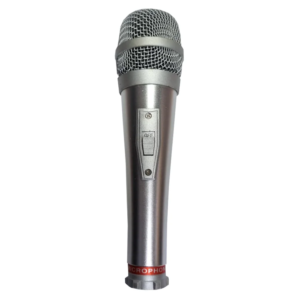 Micrófono Ross Dinámico Con Cable Incluido De Outlet color Gris