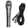Micrófono Ross Dinámico Con Cable Incluido De Outlet color Gris