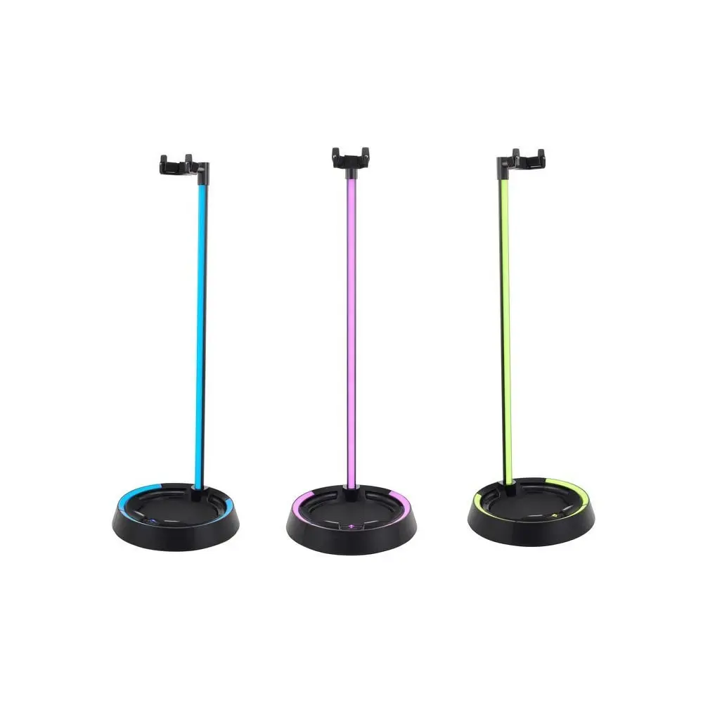 Soporte de Guitarra o Bajo Luz Led Gravity Glow Cuello Cierre Automatico