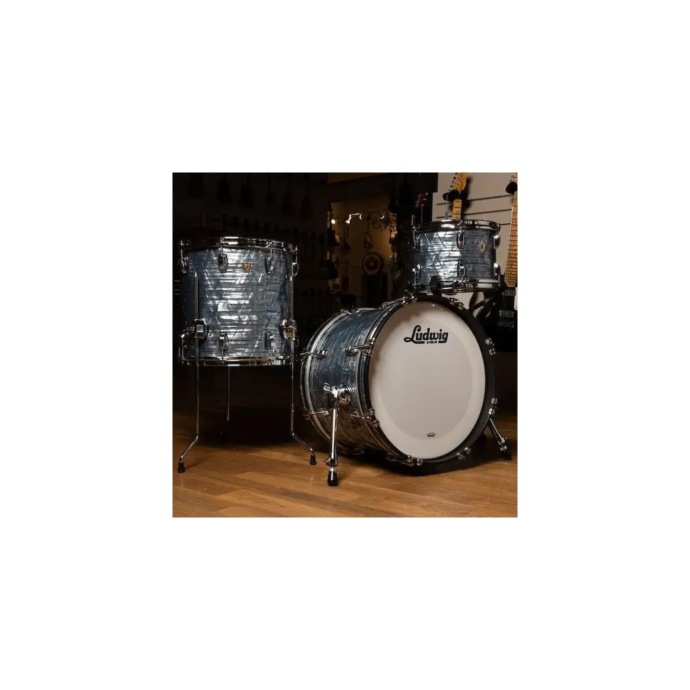 Bateria 3 Cuerpos Bombo 22 Ludwig L84233AX 52 WC