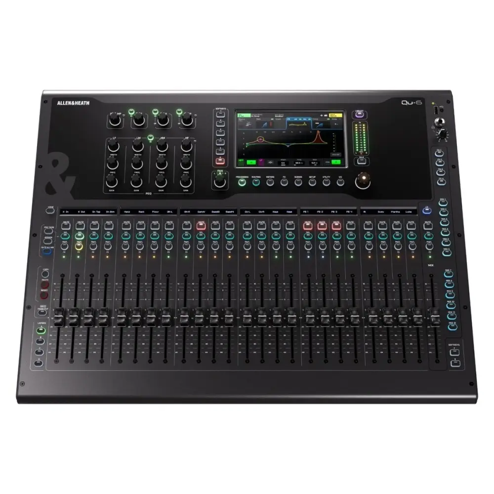 Mixer Digital 24 Canales Allen & Heath QU-6 24 Entradas Mixer Digital 24 Canales Allen & Heath QU-6 24 Entradas