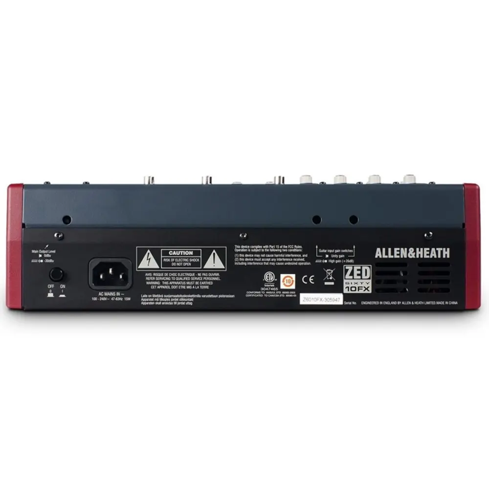 Mixer 10 Canales Allen & Heath ZED60-10FX