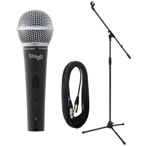 Pack Microfono Dinamico SDM 50 Pipeta Soporte y Cable XLR Pack Microfono Dinamico SDM 50 Pipeta Soporte y Cable XLR