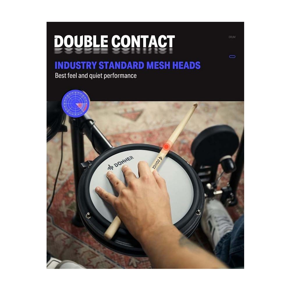 Bateria Electronica 4 Pads DONNER EC3131 Bateria Electronica 4 Pads DONNER EC3131