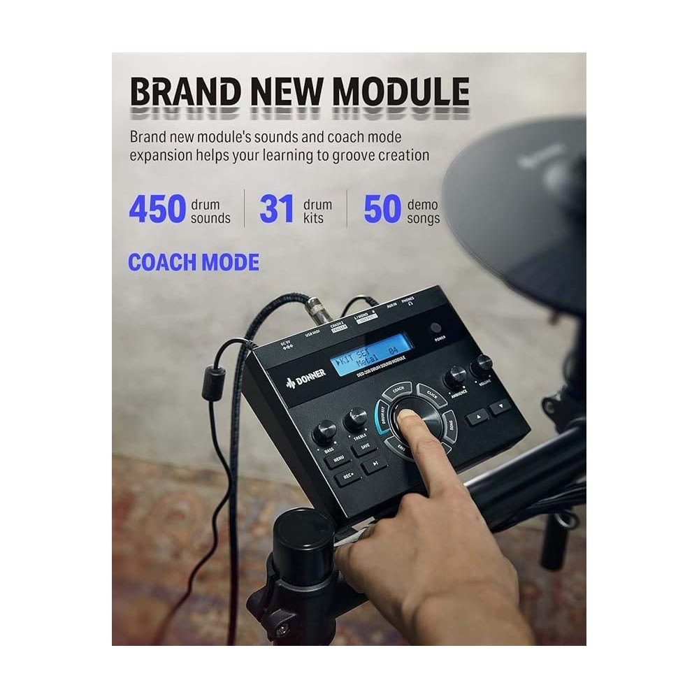 Bateria Electronica 4 Pads DONNER EC3131 Bateria Electronica 4 Pads DONNER EC3131