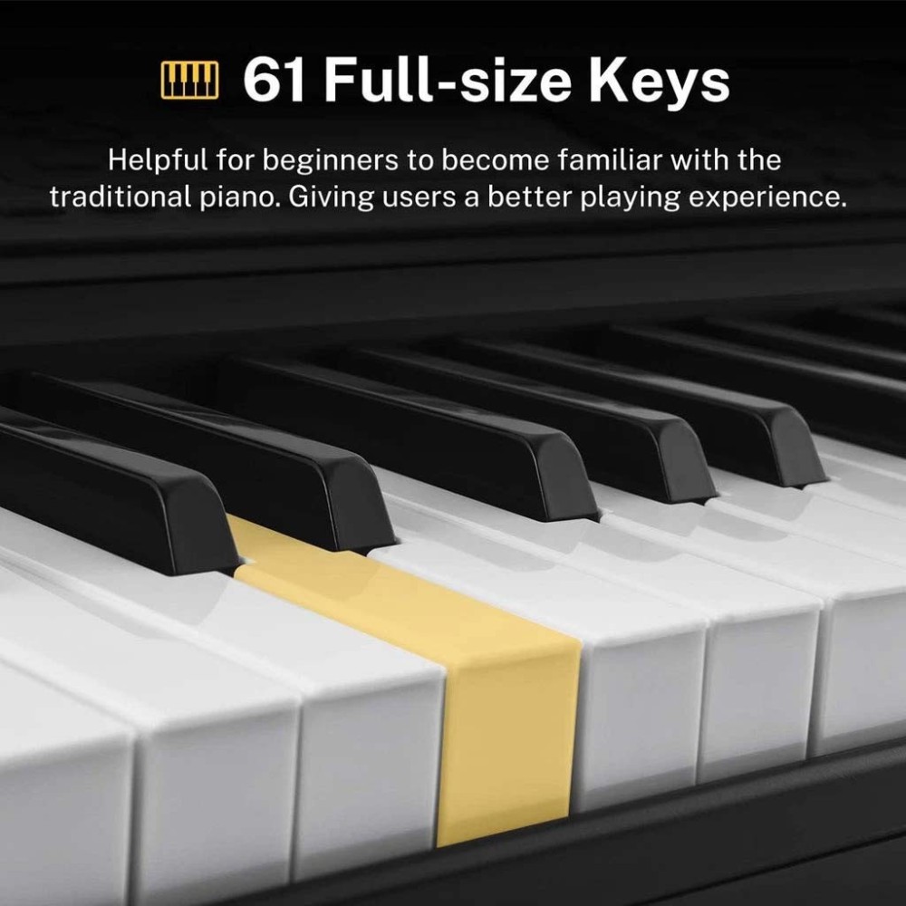 Teclado 61 Teclas Sensitivo DONNER EC3151 Teclado 61 Teclas Sensitivo DONNER EC3151