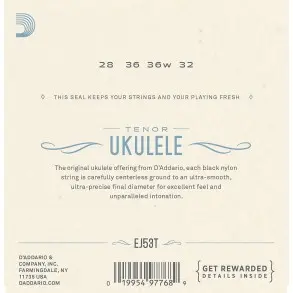 Encordado Ukelele Tenor Daddario Ej53T