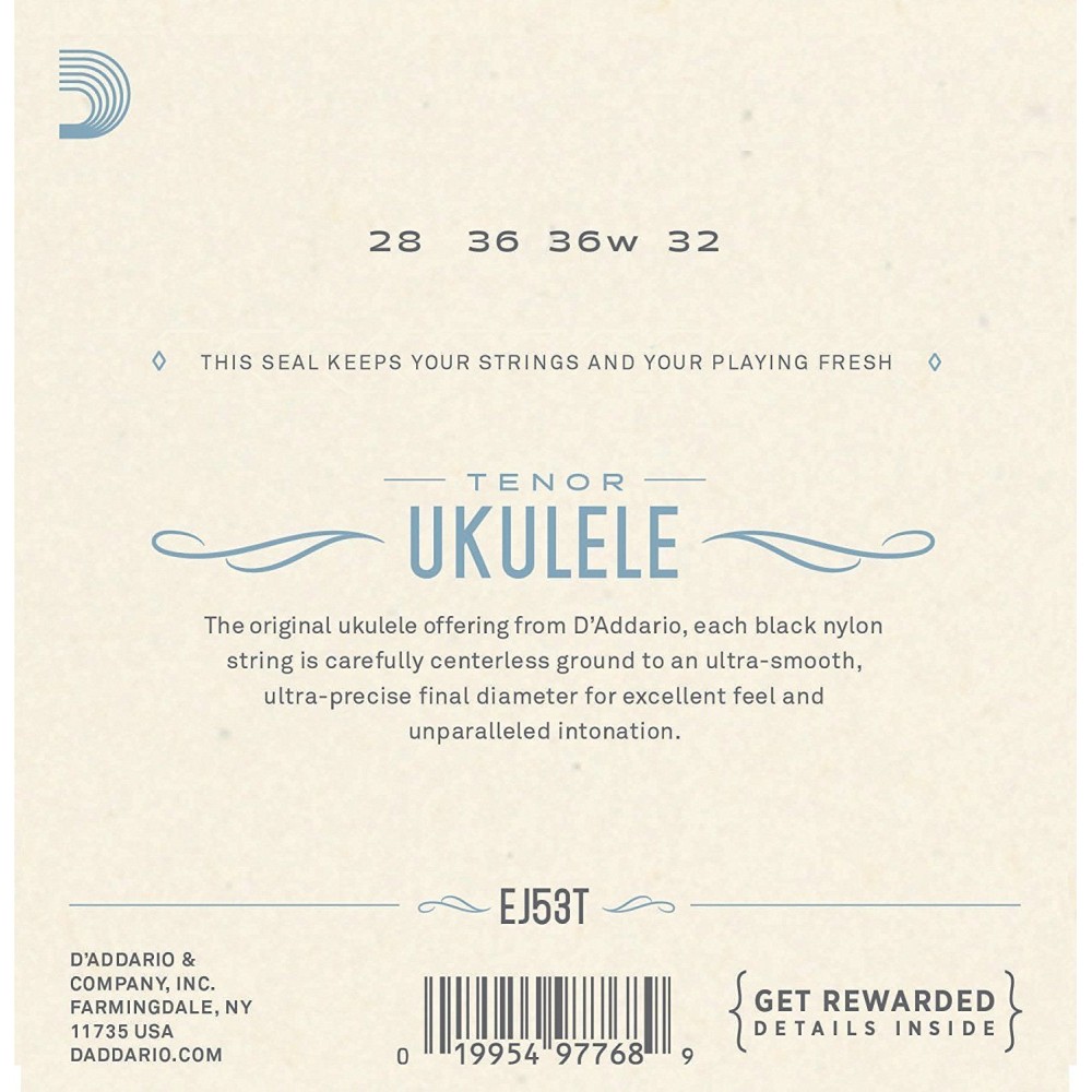 Encordado Ukelele Tenor Daddario Ej53T