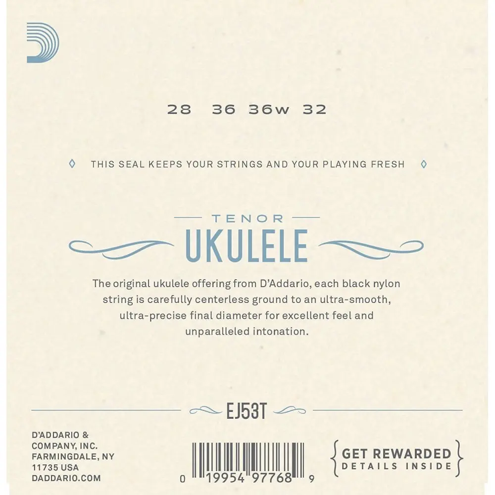 Encordado Ukelele Tenor Daddario Ej53T