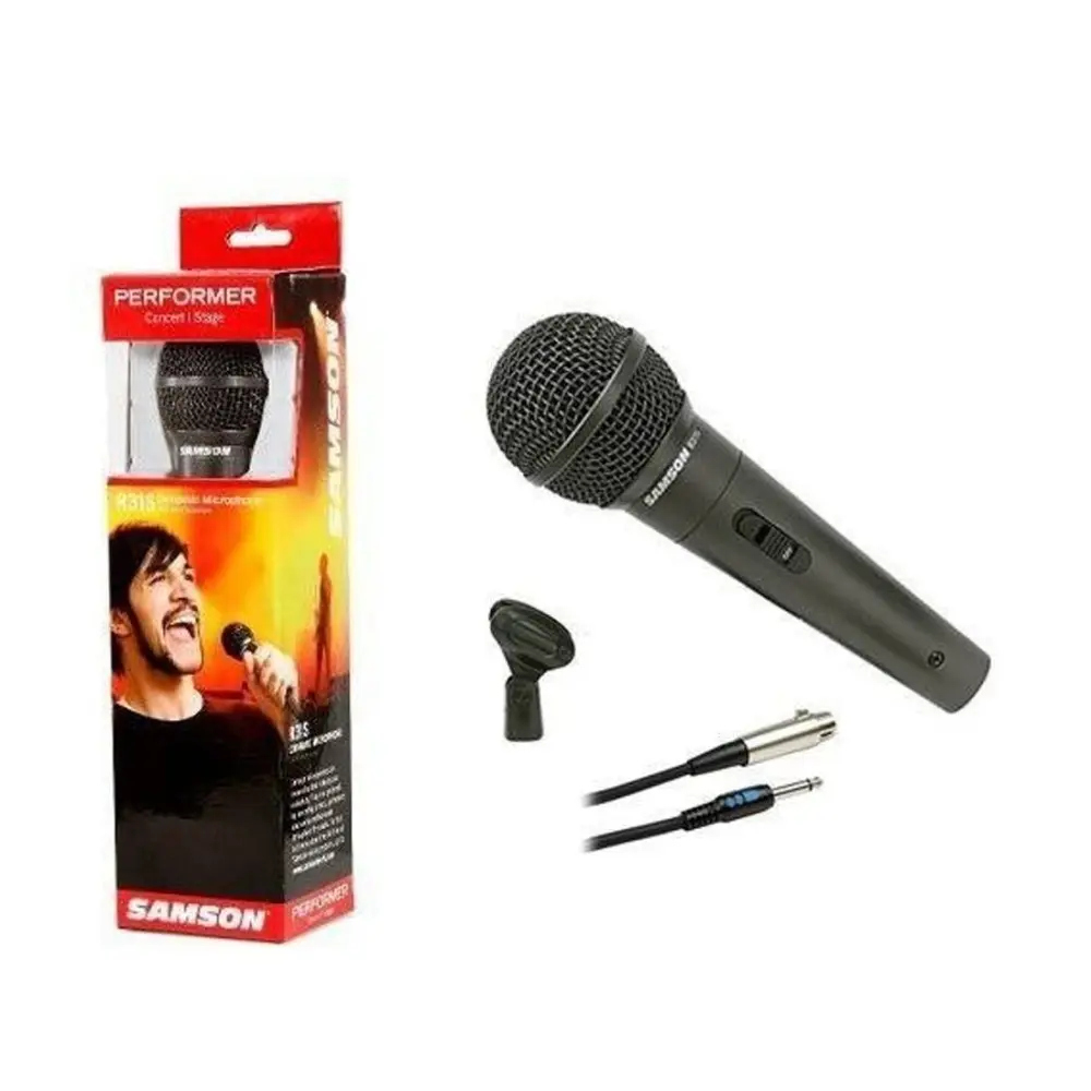 Microfono Cardiode con Swicht y cable XLR Plug Samson PERFORMER-R31S