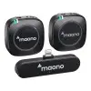 Micrófono Inalámbrico MAONO WM820 B2 Doble Corbatero Iphone Lighning