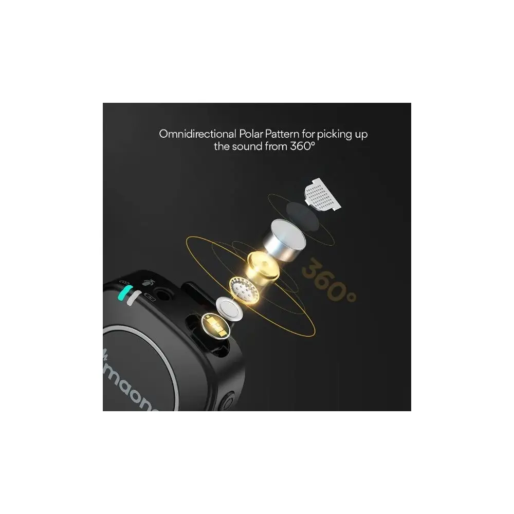 Sistema Inalambrico Maono Microfonos Mano Lavalier Camara