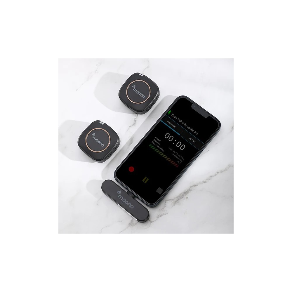 Sistema Inalambrico Maono Microfonos Mano Lavalier Camara