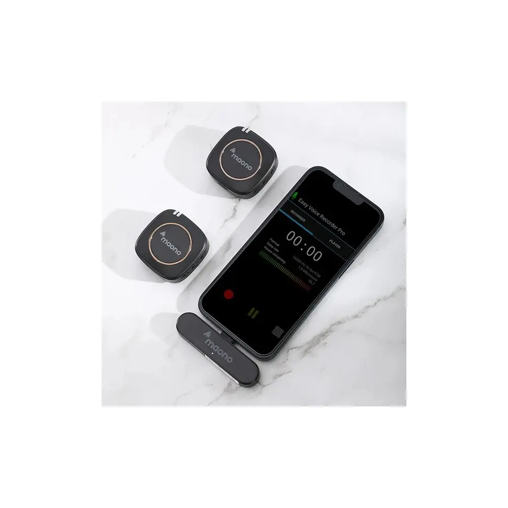 Sistema Inalambrico Maono Microfonos Mano Lavalier Camara