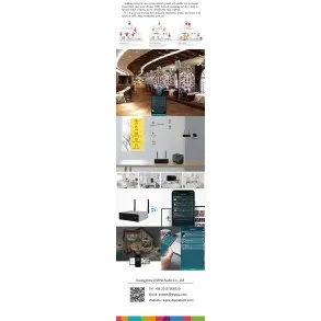 Combo Audio Pared 5"Angulares SubWoofer Activo Doble 8" Amplificador Smart WiFi Bluetooth