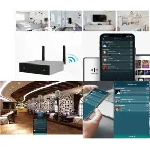 Combo Audio Pared 5"Angulares SubWoofer Activo Doble 8" Amplificador Smart WiFi Bluetooth