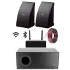 Combo Audio Pared 5"Angulares SubWoofer Activo Doble 8" Amplificador Smart WiFi Bluetooth