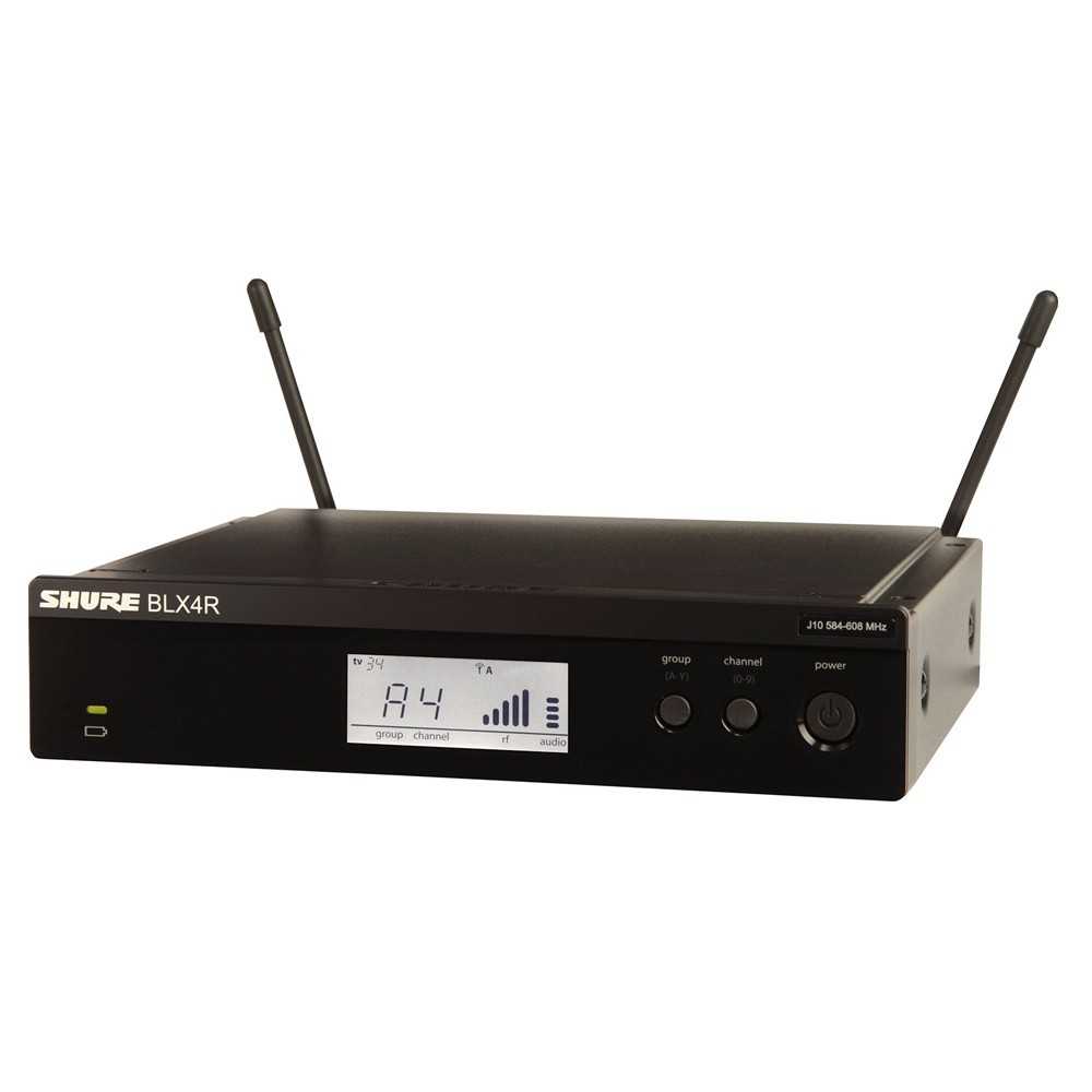 Receptor para sistema BLX BLAX4R para montaje en rack (662.15 ? 685.87 MHz)