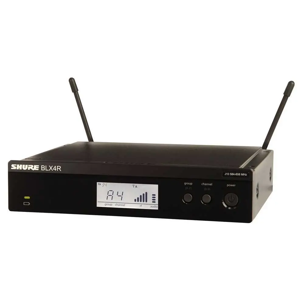 Receptor para sistema BLX BLAX4R para montaje en rack (662.15 ? 685.87 MHz)