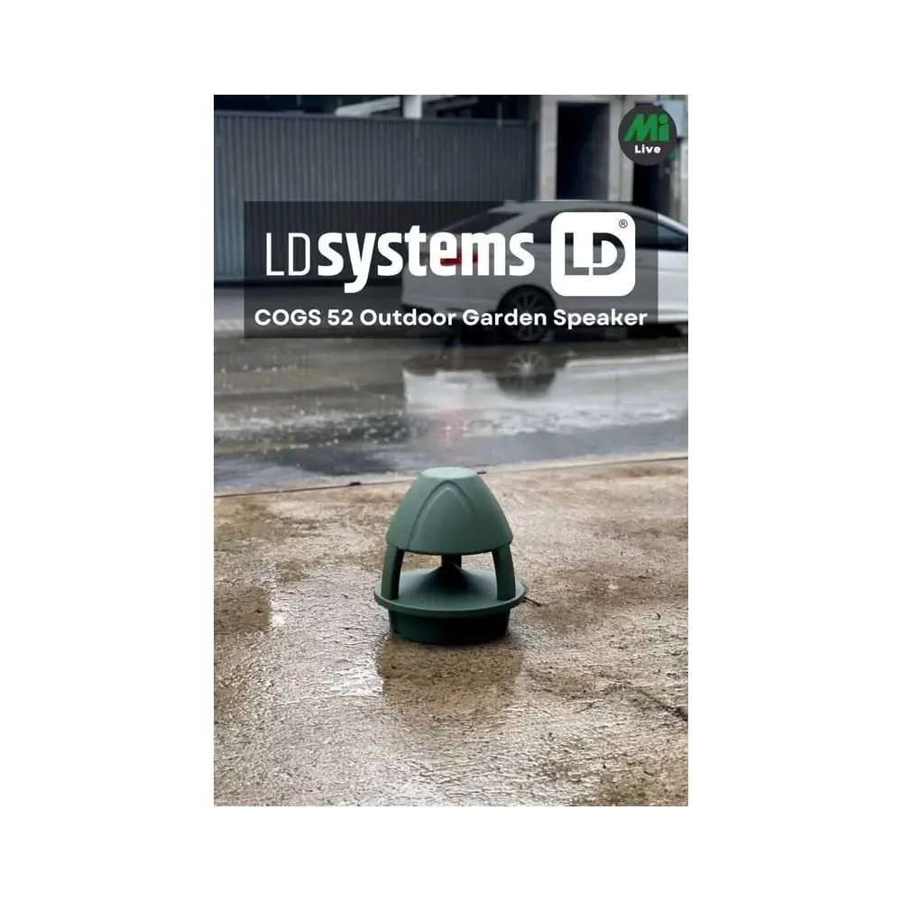 Bafle Exterior Jardin de 40W 5.25" LD Systems COGS52 70-100v Driver 1.2"