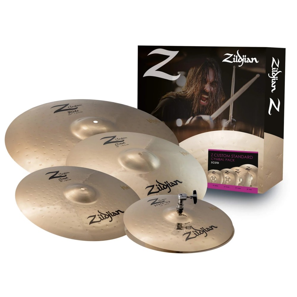 Set De Platillos Zildjian 14" Hi Hat - 16" Crash- 18" Crash- 20” Ride Zcstd