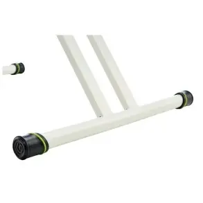 Soporte tijera doble para piano o teclado Blanco Gravity KSX2W soporta 65 kg