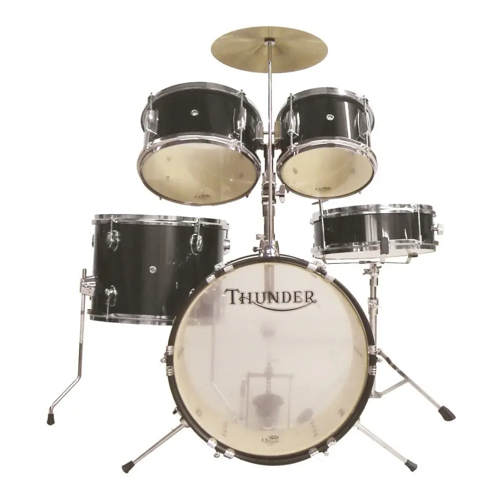 Bateria Junior 5 Cuerpos Bombo 16" Thunder JBJ1046-BK THU
