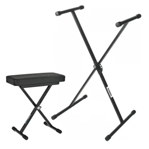 Pack Soporte para teclado y banqueta Quik Lok