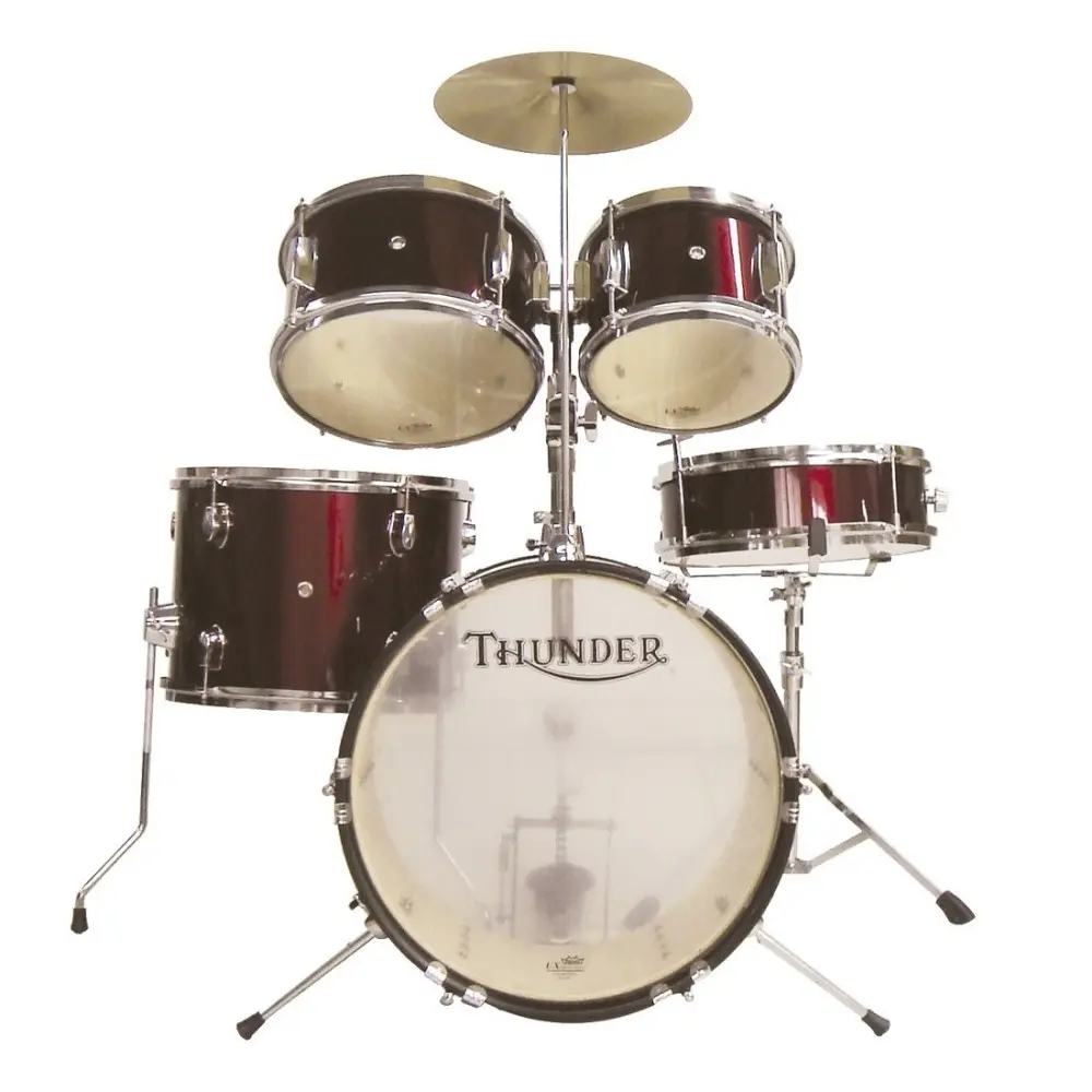 Bateria Junior 5 Cuerpos Bombo 16" Thunder JBJ1046-WR THU