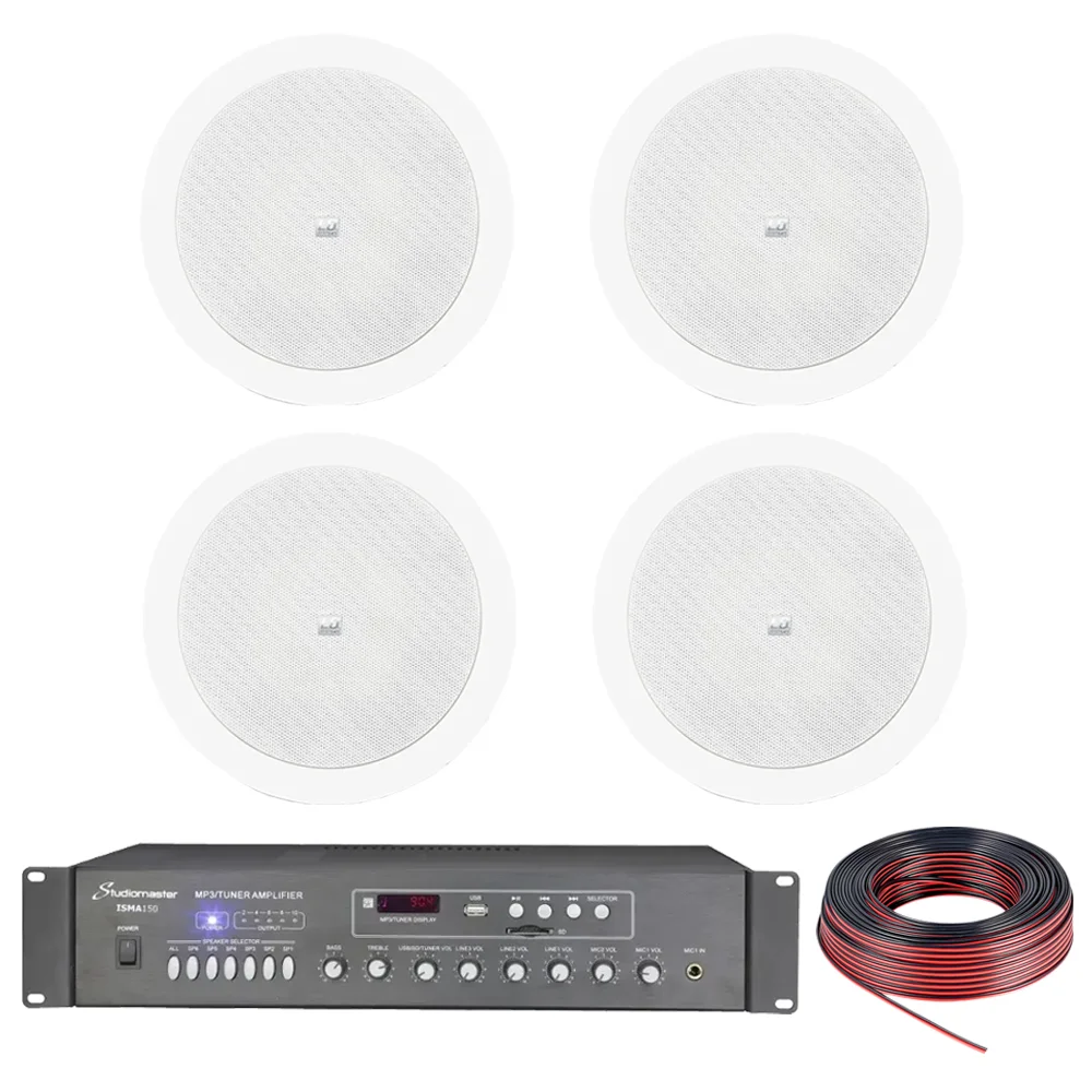 Pack Sonido HI Fi Parlantes Techo LD Coaxiales Potencia Bluetooth