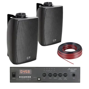 Kit Musica Funcional Parlantes LD Potencia Rollo Cables