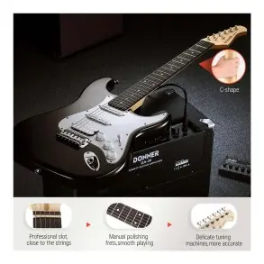 Pack Guitarra Electrica y Amplificador DONNER EC1099
