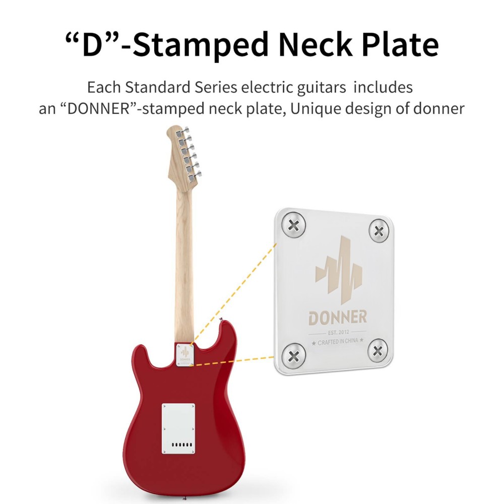 Pack Guitarra Electrica y Amplificador DONNER EC1166