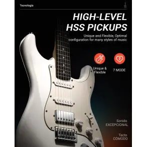 Pack Guitarra Electrica y Amplificador DONNER EC1418