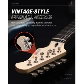 Pack Guitarra Electrica y Amplificador DONNER EC1417