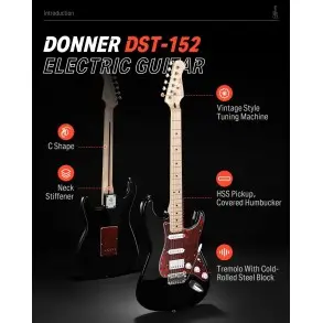Pack Guitarra Electrica y Amplificador DONNER EC1416