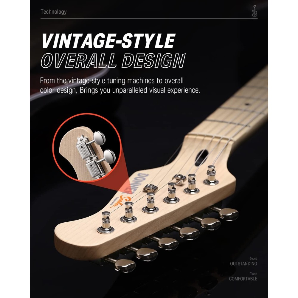 Pack Guitarra Electrica y Amplificador DONNER EC1416