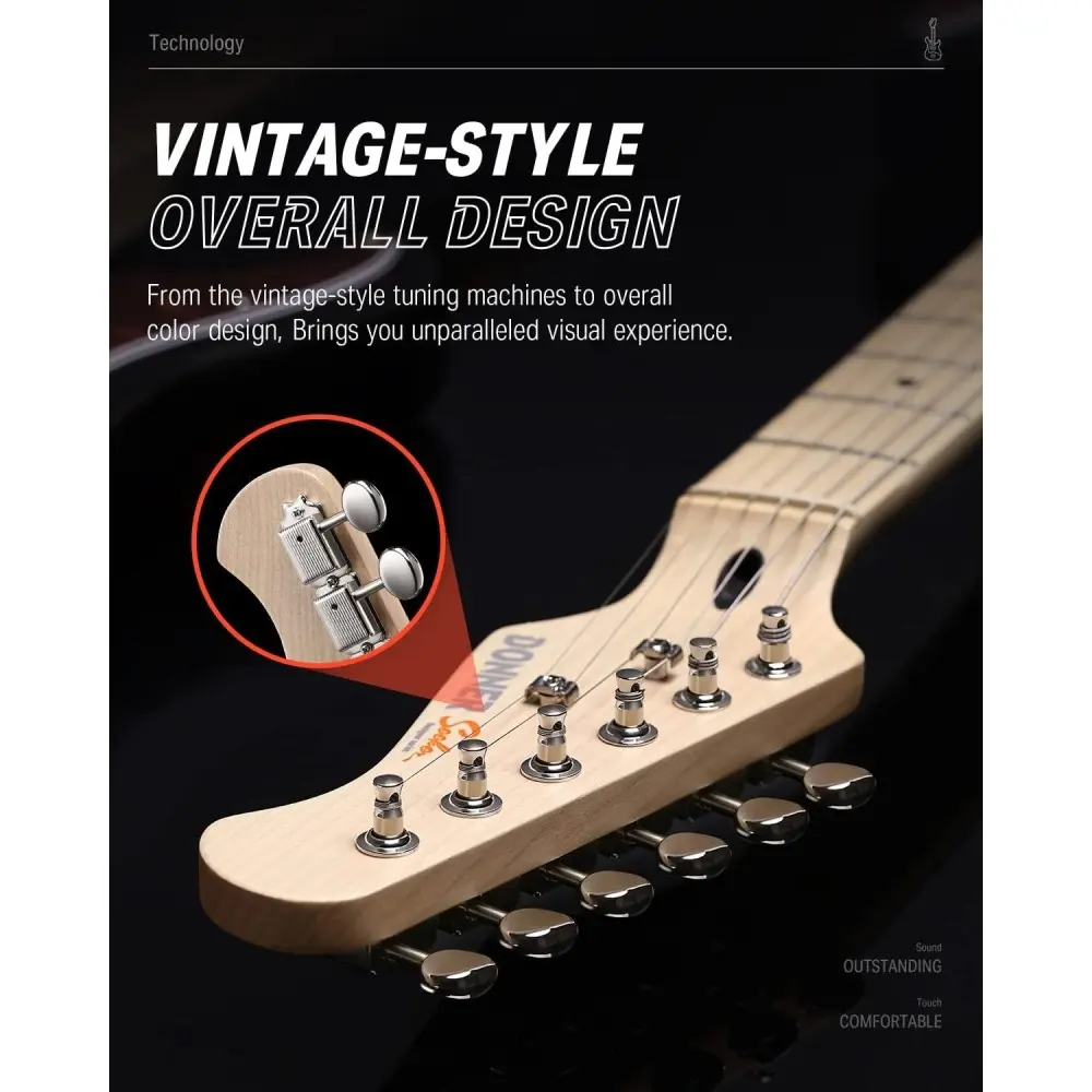 Pack Guitarra Electrica y Amplificador DONNER EC1416